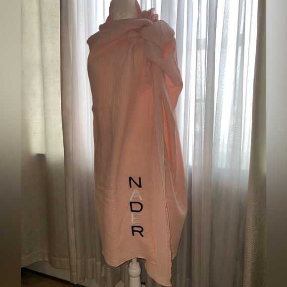 LA VIE - NADER Light Pink Linen Sarong